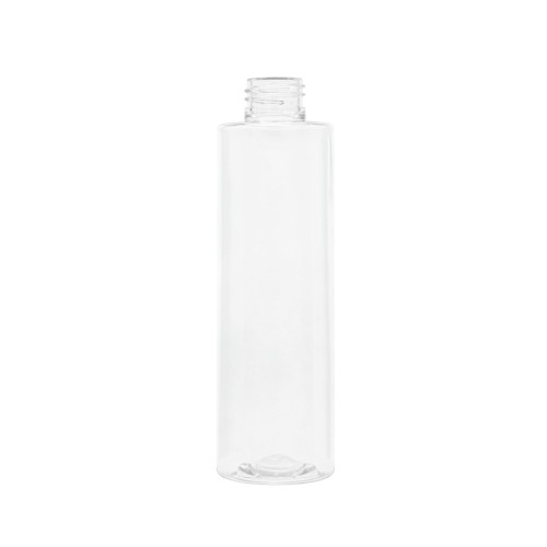Bezbarwna butelka PET 200 ml 24/410 o smukłym kształcie CR. Transparentne opakowanie do mieszanek pielęgnacyjnych, koncentratów zapachowych do wnętrz oraz produktów hotelowych i SPA. Powierzchnia butelki pozwala na branding.
