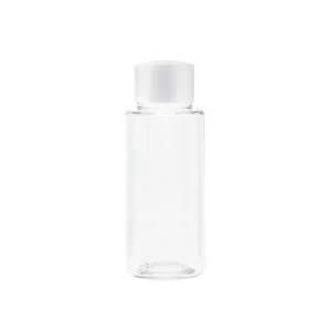Butelka PET 50 ml z nakrętką plastikową białą