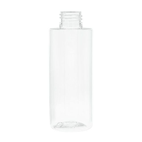 Bezbarwna butelka, plastikowa, odporna na wilgoć, wytrzymała, estetyczny wygląd, zestawy promocyjne, kosmetyki hotelowe, żele, balsamy, mleczka kosmetyczne, peelingi o lekkiej konsystencji, 150 ml PET 24/410.