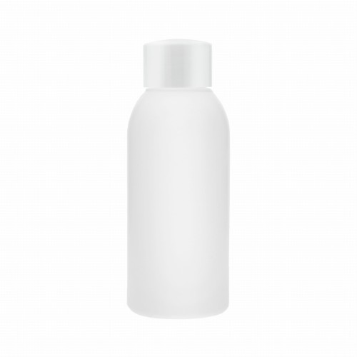 Biała butelka 100 ml HDPE, w zestawie z białą nakrętką, plastikowa, możliwość wielokrotnego użytku, środki higieniczne, preparaty czyszczące, próbki kosmetyków, 100 ml HDPE + NAK WH 24/410.