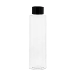 Butelka PET 200 ml z nakrętką plastikową czarną