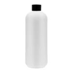 Butelka HDPE 500 ml z nakrętką czarną 24/410