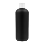 Flip-top 500 ml Butelka czarna HDPE biały fliptop