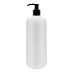 Dozownik 500 ml biała butelka HDPE pompka czarna 24/410