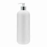 Dozownik 500 ml biała butelka  HDPE pompka srebrna 24/410
