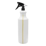 Spryskiwacz chemiczny czarny 1000 ml Butelka biała HDPE trigger rozpylacz28/410