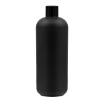 Butelka HDPE czarna 500 ml z nakrętką czarną 28/410
