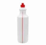 Flip-top 1000 ml Butelka HDPE biała z zamknięciem typu fliptop czerwony 28/410