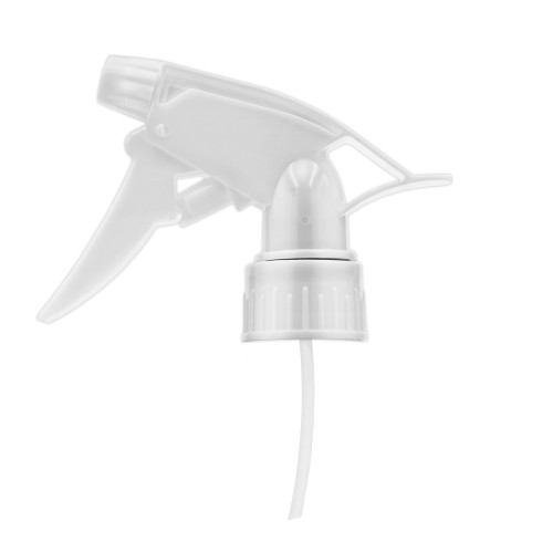 Biały trigger/spryskiwacz ręczny TRC WH 28/410, do detailingu, chemii gospodarczej, środków czyszczących.
