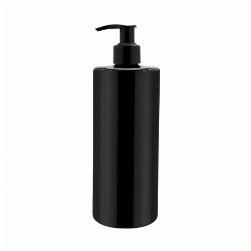 Czarny elegancki dozownik 500 ml Butelka PET pompka czarna 24/410