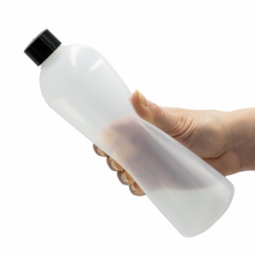 Butelka elastyczna LDPE 500 ml z nakrętką plastikową czarną