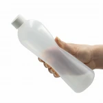 Butelka elastyczna LDPE 500 ml z nakrętką plastikową białą