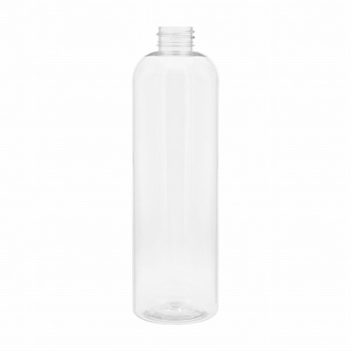 Bezbarwna butelka 500 ml PET, lekka, trwała, branża kosmetyczna, chemiczna, higieniczna, szerokie zastosowanie, gwint 28/410, 500 PETTBR 28/410.
