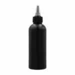 Butelka czarna HDPE 250 ml z aplikatorem 28/410 Dzióbek