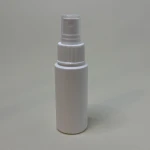 Atomizer 50 ml butelka cylindryczna HDPE atomizer biały ryflowany 24/410