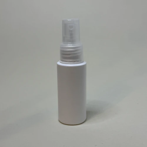 Atomizer 50 ml butelka cylindryczna HDPE atomizer transparentny gładki 24/410