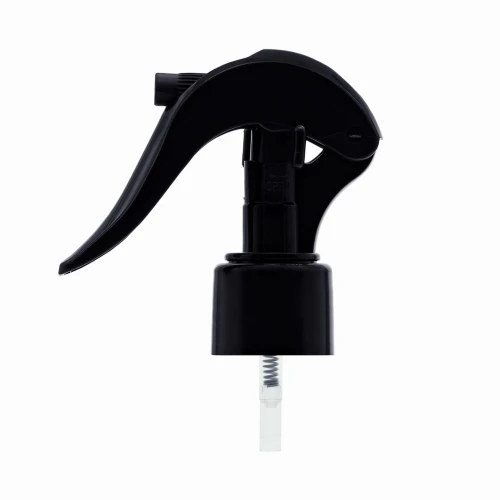 Mini trigger czarny, lekki, nowoczesny, funkcjonalny spryskiwacz, do aplikacji płynów, chemia gospodarcza, ogrodnictwo, motoryzacja, preparaty dezynfekujące,  TRBL24410.