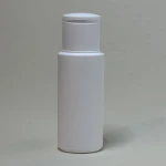 Flip-top 50 ml cylindryczna Butelka HDPE biały fliptop