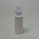 Butelka 50 ml cylindryczna HDPE Pompka bezbarwna gładka 24/410 Dozownik transparentny