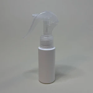 Butelka 50 ml cylindryczna HDPE Mini trigger bezbarwny 24/410 Rozpylacz Spryskiwacz