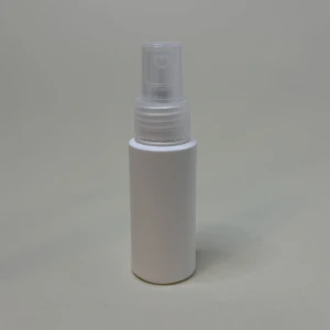 Atomizer 50 ml butelka cylindryczna HDPE atomizer transparentny ryflowany 24/410