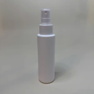 Atomizer 100 ml cylindryczna HDPE atomizer biały gładki 24/410